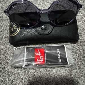 Ray-Ban Blue Sunglasses with Hexagonal Frame